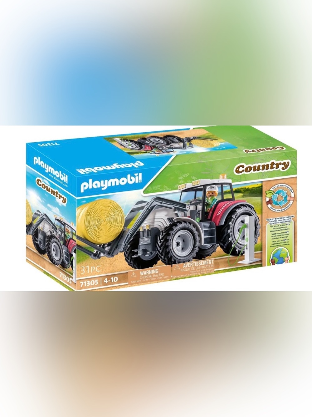 Playmobil 71305 Large Tractor with Accessories Farm Playset NEW